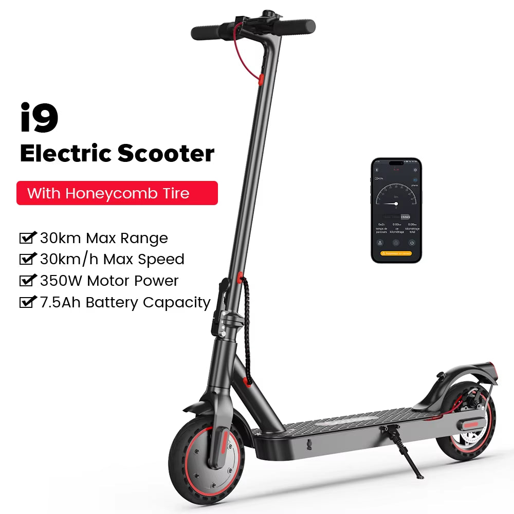 I9/I9Pro/I9Max Electric Scooter 10Inch Electric Kick Scooter 35Km/H Electric Scooter Smart E Scooters for Adult Scooter with APP